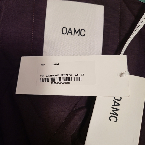 OAMC Oversized Quilted Collarless Jacket - Picture 4 of 8